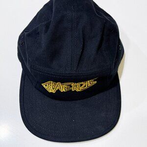 Create Or Die Black Five Panel Cap